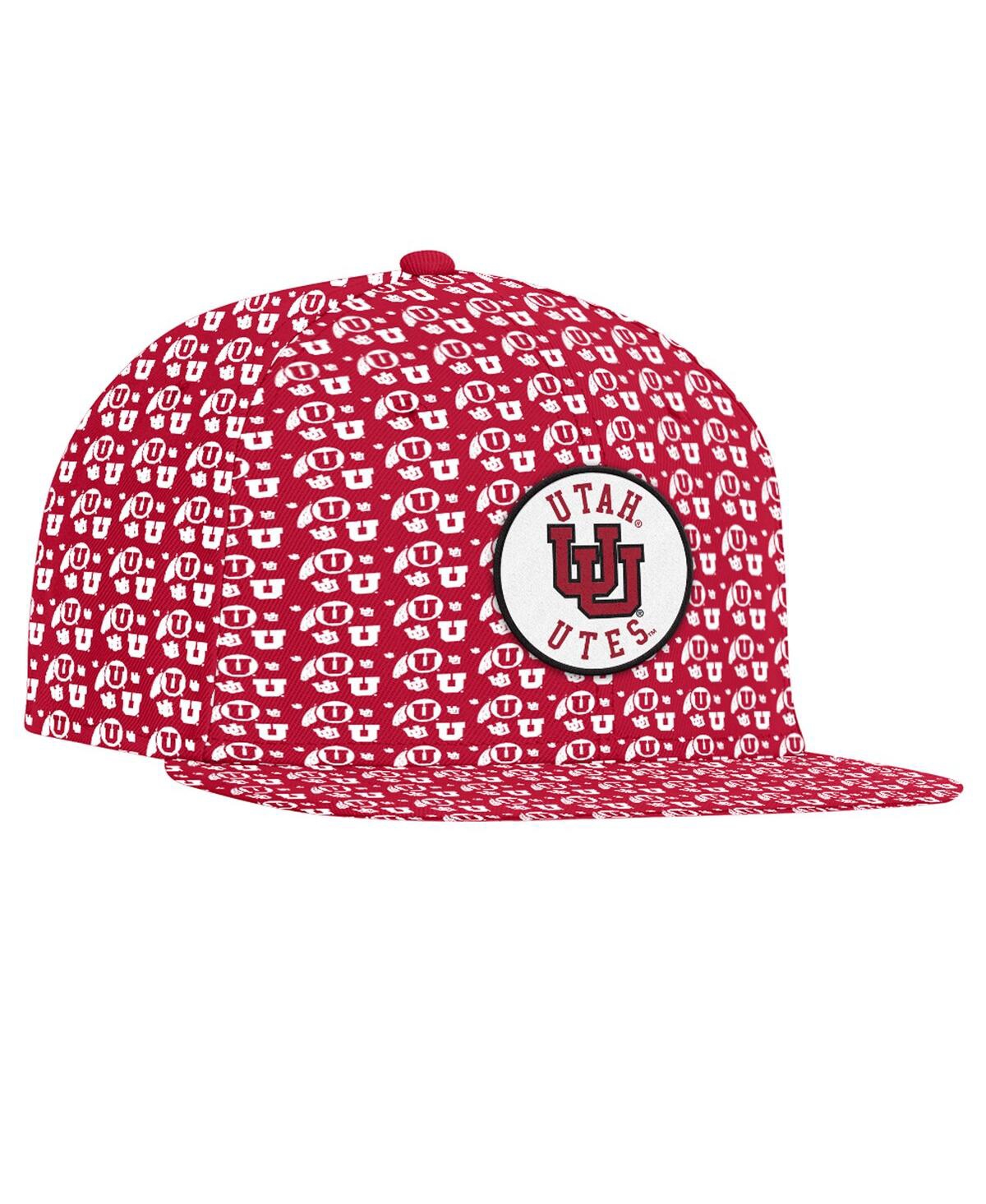 Under Armour Men's Red Utah Utes Gameday Armourfuse Snapback Hat In Red