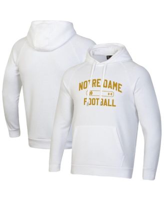 Under Armour - Men's White Notre Dame Fighting Irish 2025 Sideline Rival Fleece Hoodie