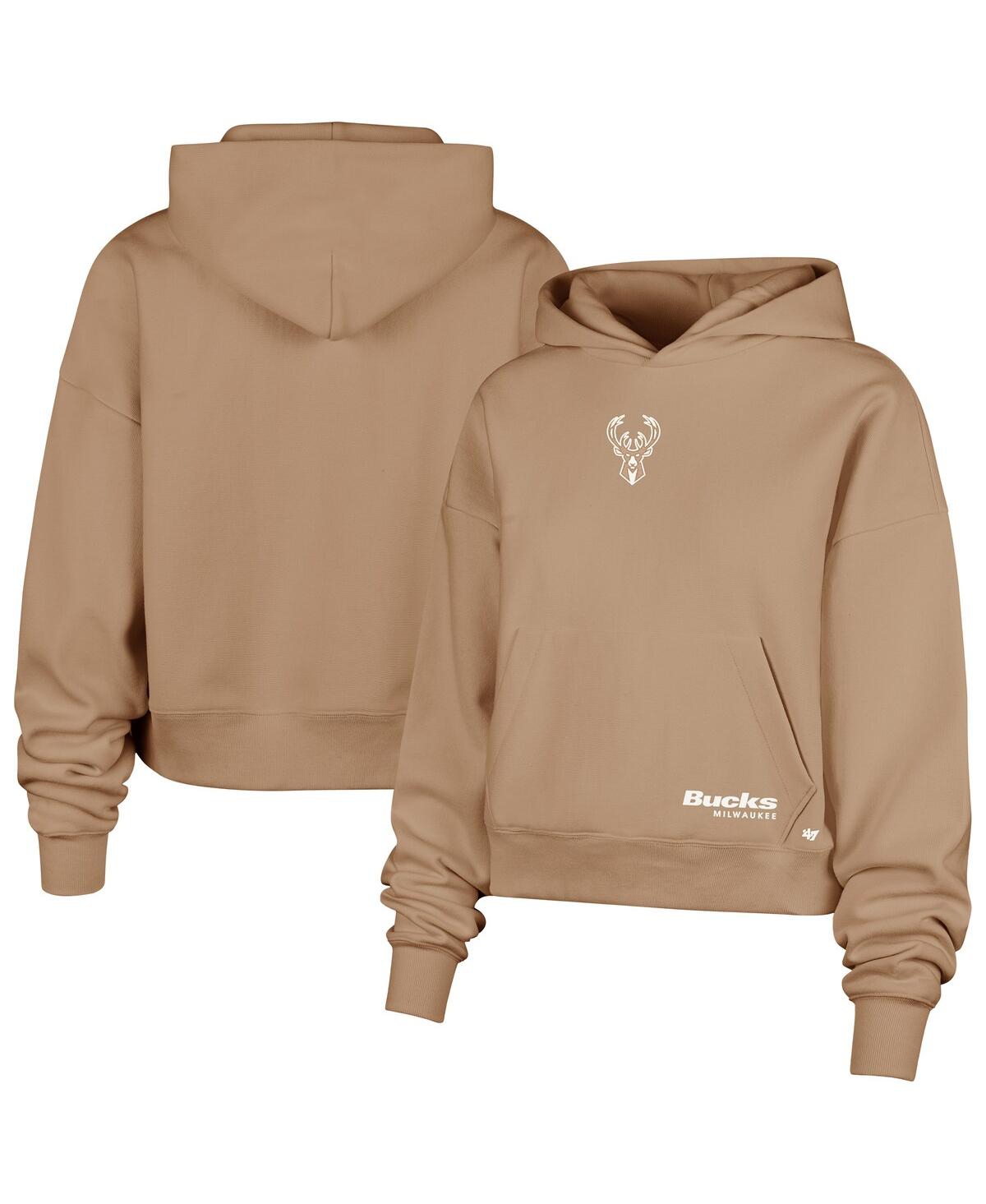 47 Brand Women'sâ Brown Dallas Cowboys Sue Foundation Portabella Hoodie Sweatshirt In Brown