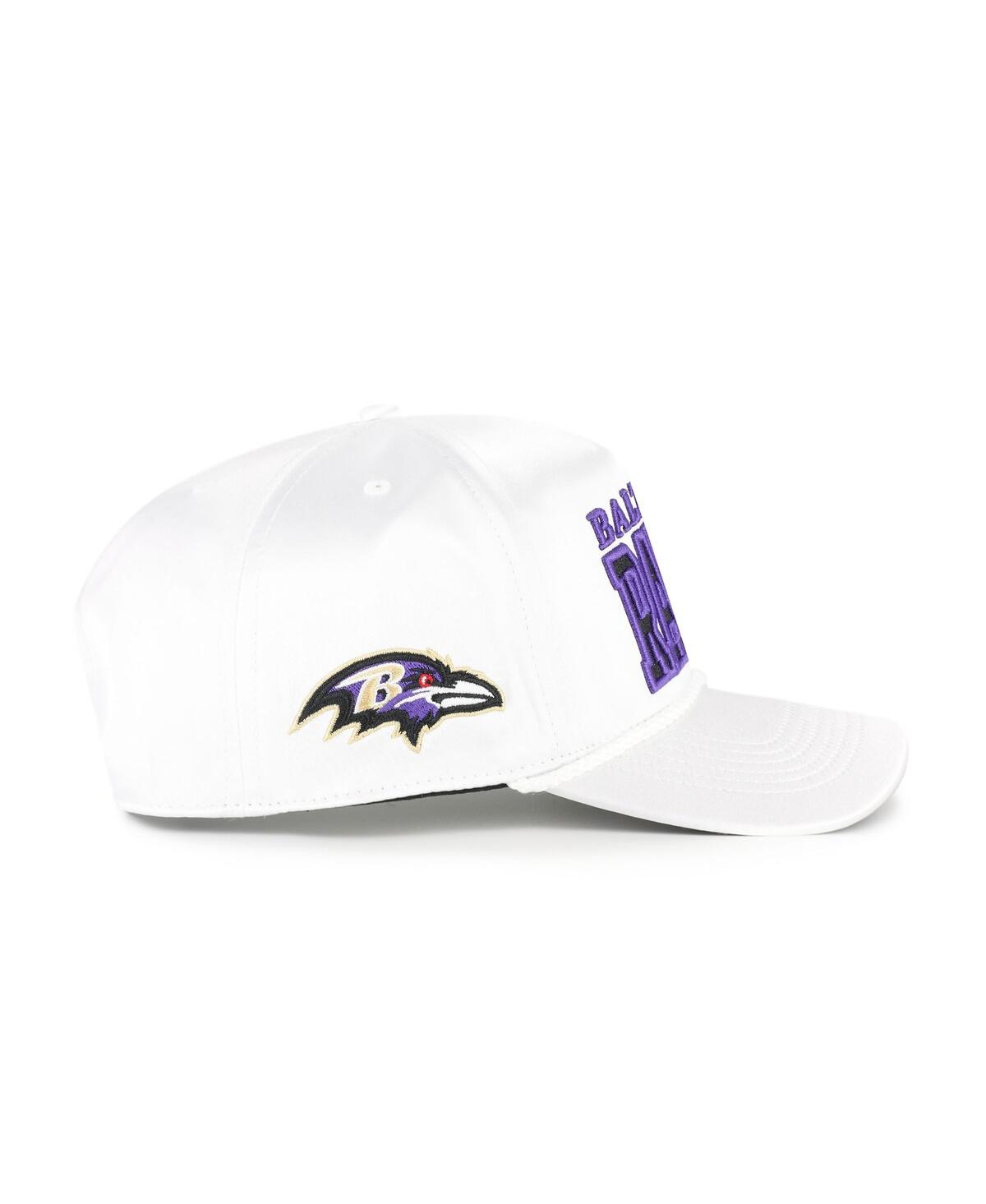 47 Brand Women'sâ White Baltimore Ravens Outspoken Hitch Adjustable Hat In White