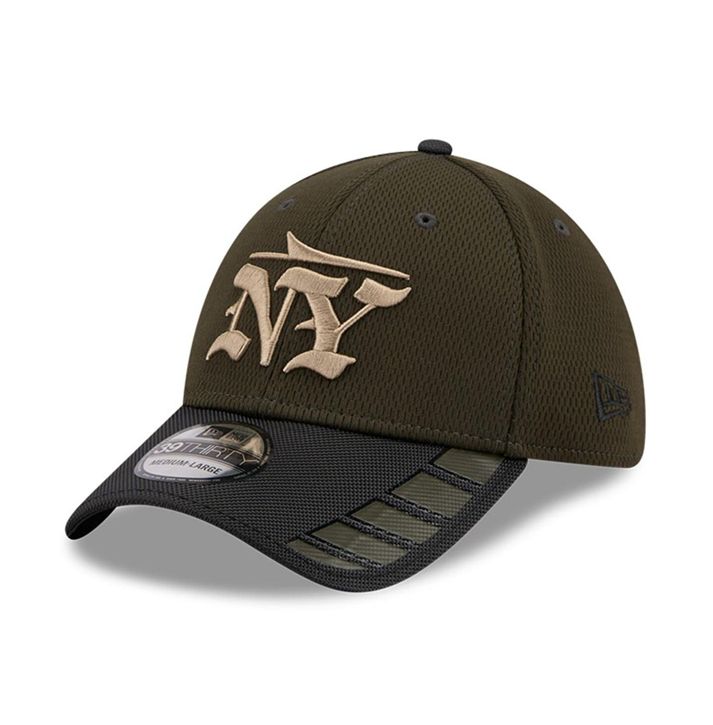 Мужские головные уборы New Era Gotham Green New York Jets 2025 Rivalries Collection Fan Pack 39THIRTY Flex Hat — фото 1