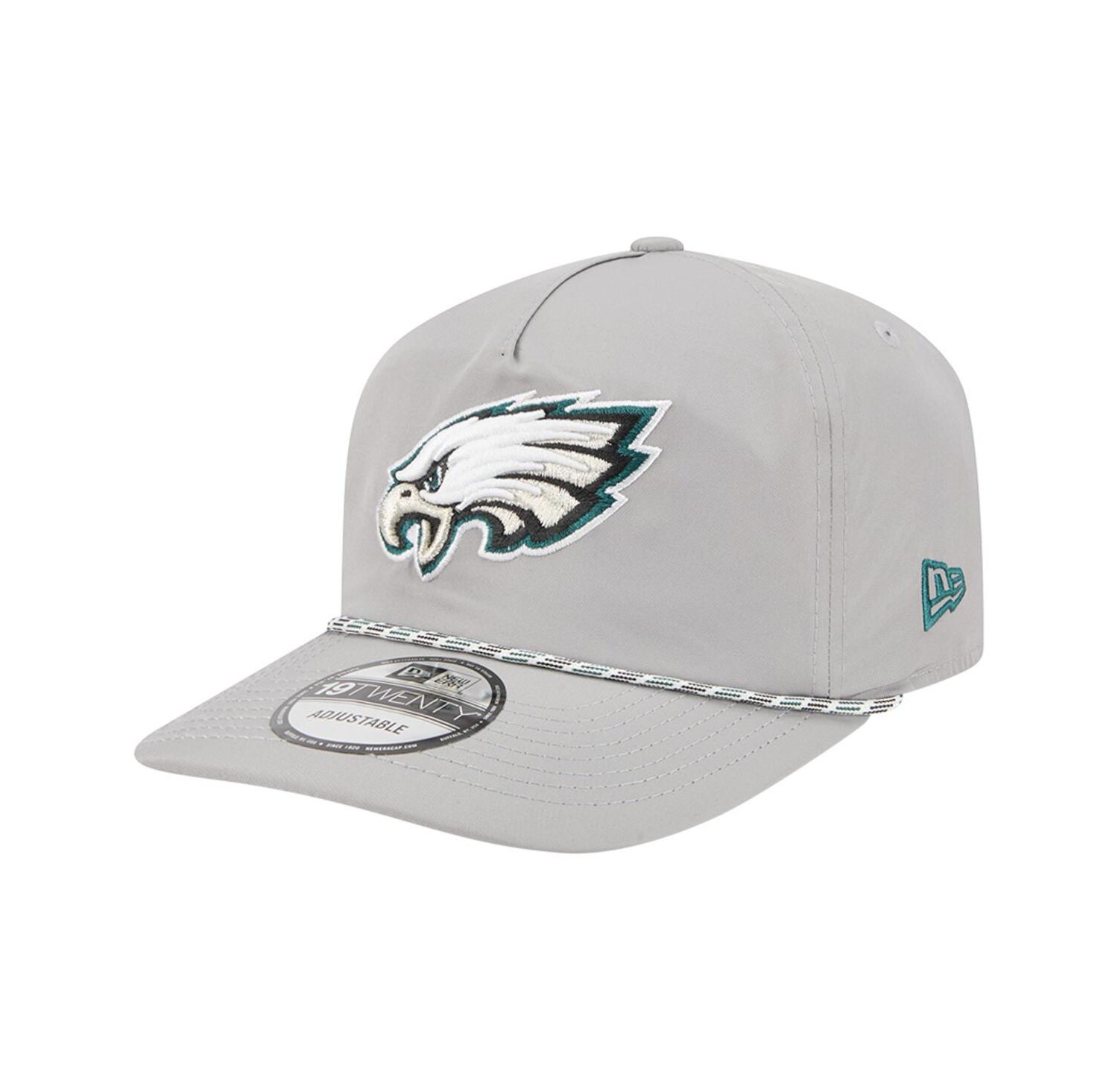 Men's Silver Philadelphia Eagles Rope 19TWENTY Hat