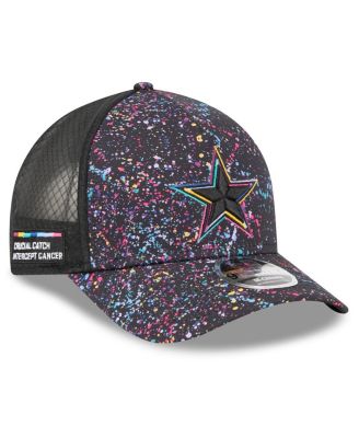 New Era - Big Boys and Girls Black Dallas Cowboys 2025 NFL Crucial Catch 9FORTY Adjustable Hat