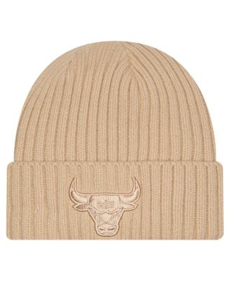 New Era - Men's Tan Chicago Bulls Color Pack Cuffed Knit Hat