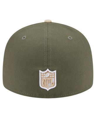 Men's Light Beige/Olive Dallas Cowboys 2-Tone Color Pack Split Panel 59FIFTY Fitted Hat