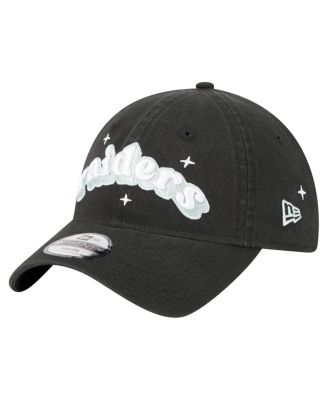 Big Girls Black Las Vegas Raiders Cheer 9TWENTY Adjustable Hat