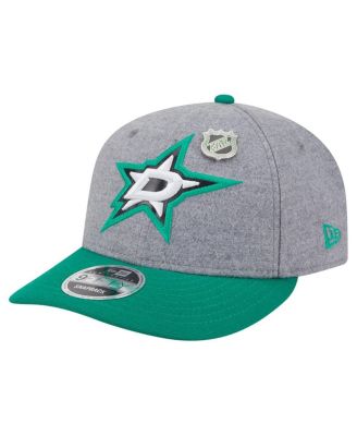Men's Kelly Green/Green Dallas Stars Wool Pin Low Profile 9FIFTY Snapback Hat