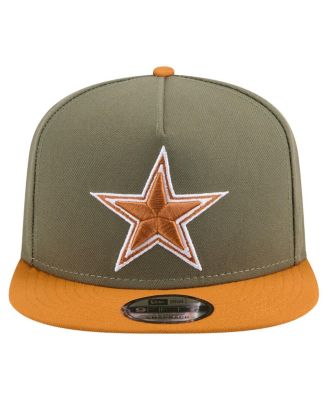 Men's Olive/Brown Dallas Cowboys Two-Tone A-Frame 9FIFTY Snapback Hat