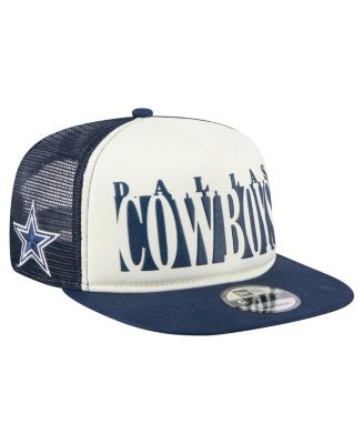 New Era - Men's Cream/Navy Dallas Cowboys Cutout A-Frame 9FIFTY Snapback Hat