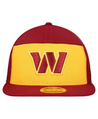 Men's Gold/Burgundy Washington Commanders Outdoor Split Panel 9FIFTY Snapback Hat