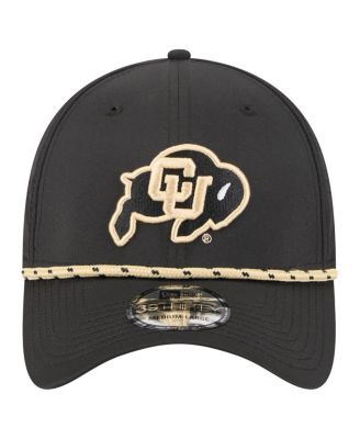 Men's Black Colorado Buffaloes Rope 39THIRTY Flex Hat