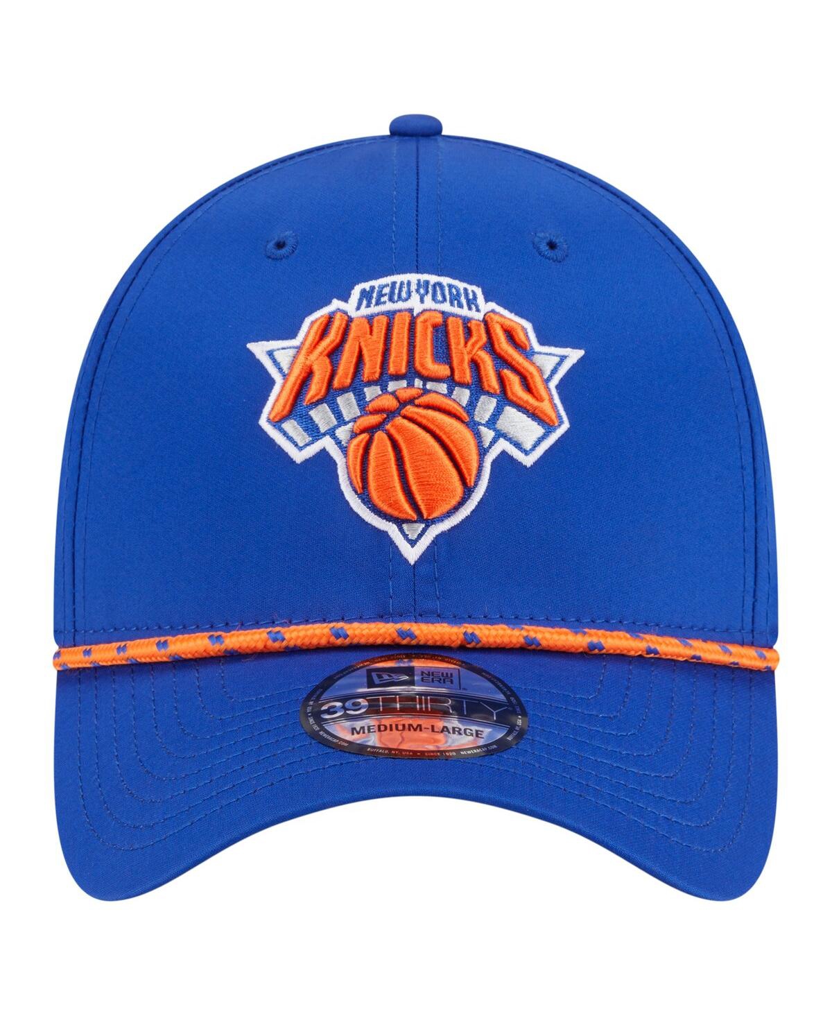New Era Men's Blue New York Knicks Featherweight Poly Rope Flex 39thirty Hat In Blue