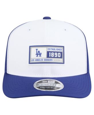 Men's White/Royal Los Angeles Dodgers Established Patch 9SEVENTY Adjustable Hat