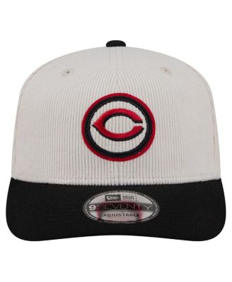 Men's Cream/Black Cincinnati Reds Loyal 9SEVENTY Adjustable Hat