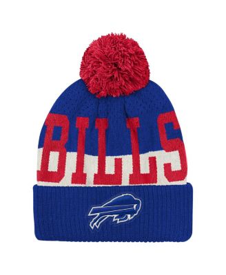 Outerstuff - Big Boys and Girls Royal Buffalo Bills Modern Fan Cuffed with Pom Knit Hat