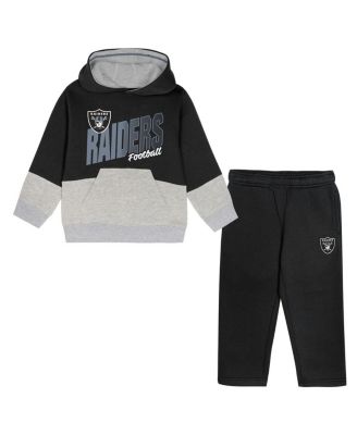 Outerstuff - Toddler 2-Piece Orange Denver Broncos Lineman Fleece Hoodie and Pants Set