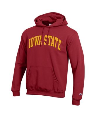 Men's Cardinal Iowa State Cyclones Basic Arch Fleece Pullover Hoodie