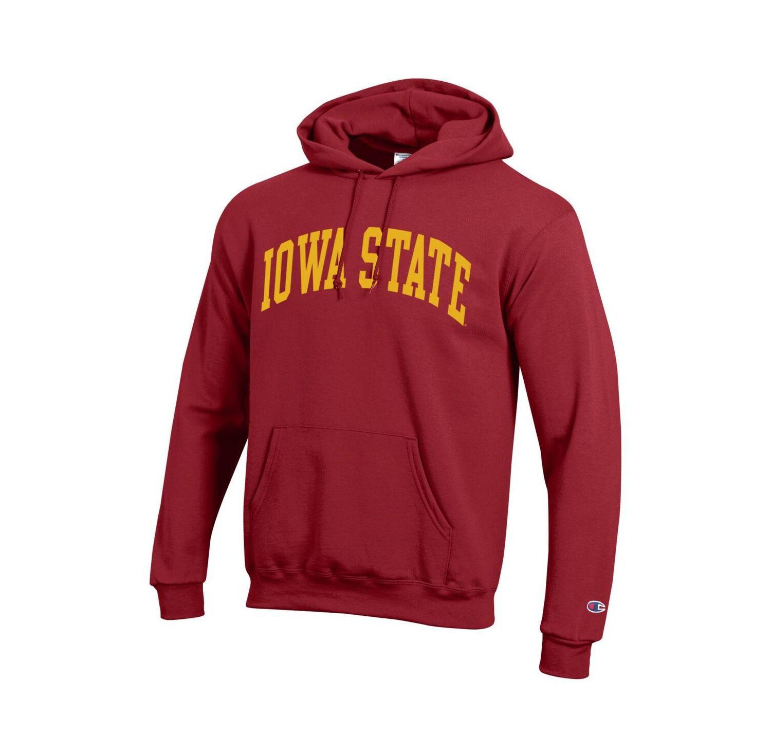 Men's Cardinal Iowa State Cyclones Basic Arch Fleece Pullover Hoodie