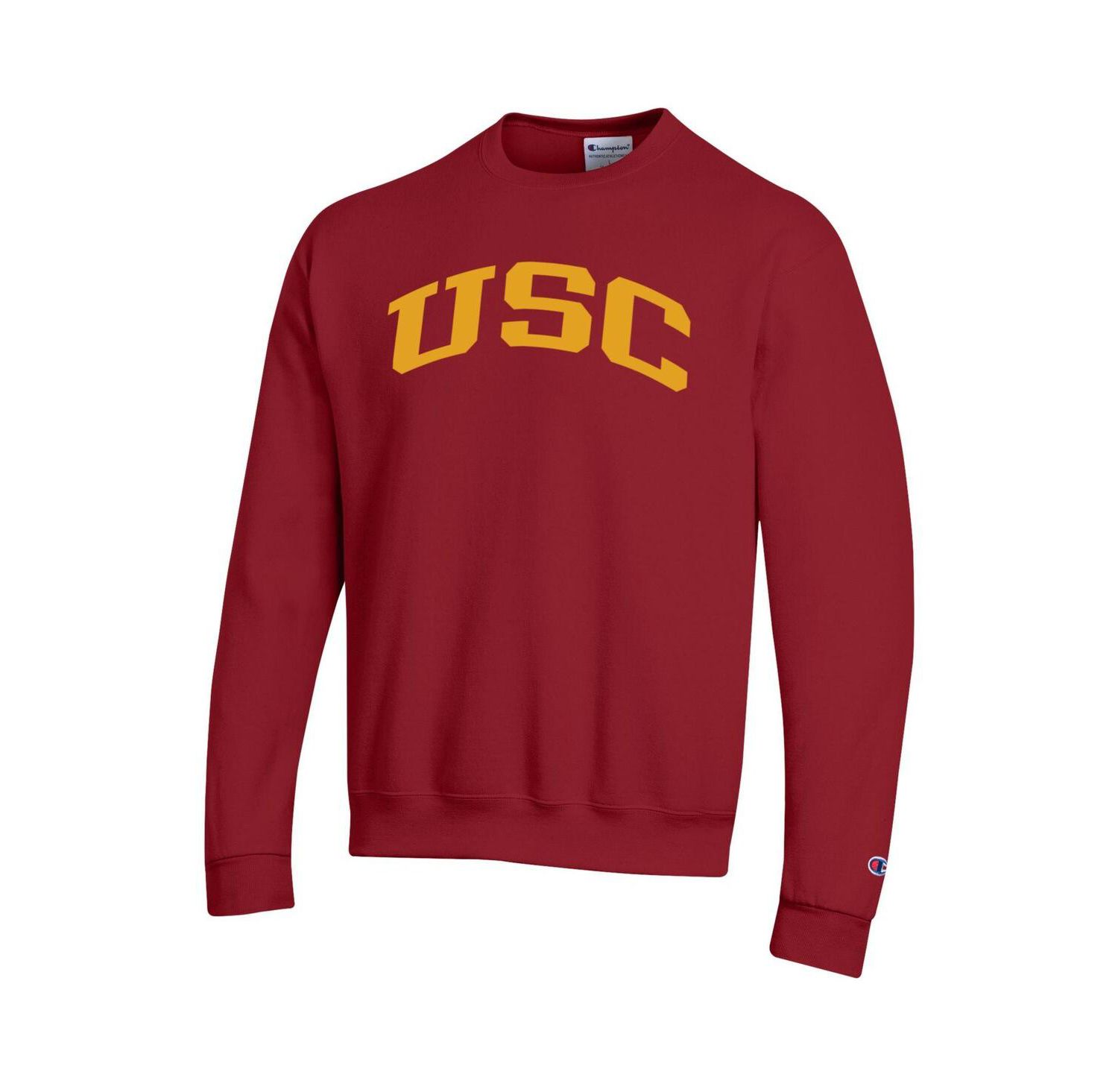Men's Cardinal USC Trojans Basic Arch Fleece Pullover Sweatshirt