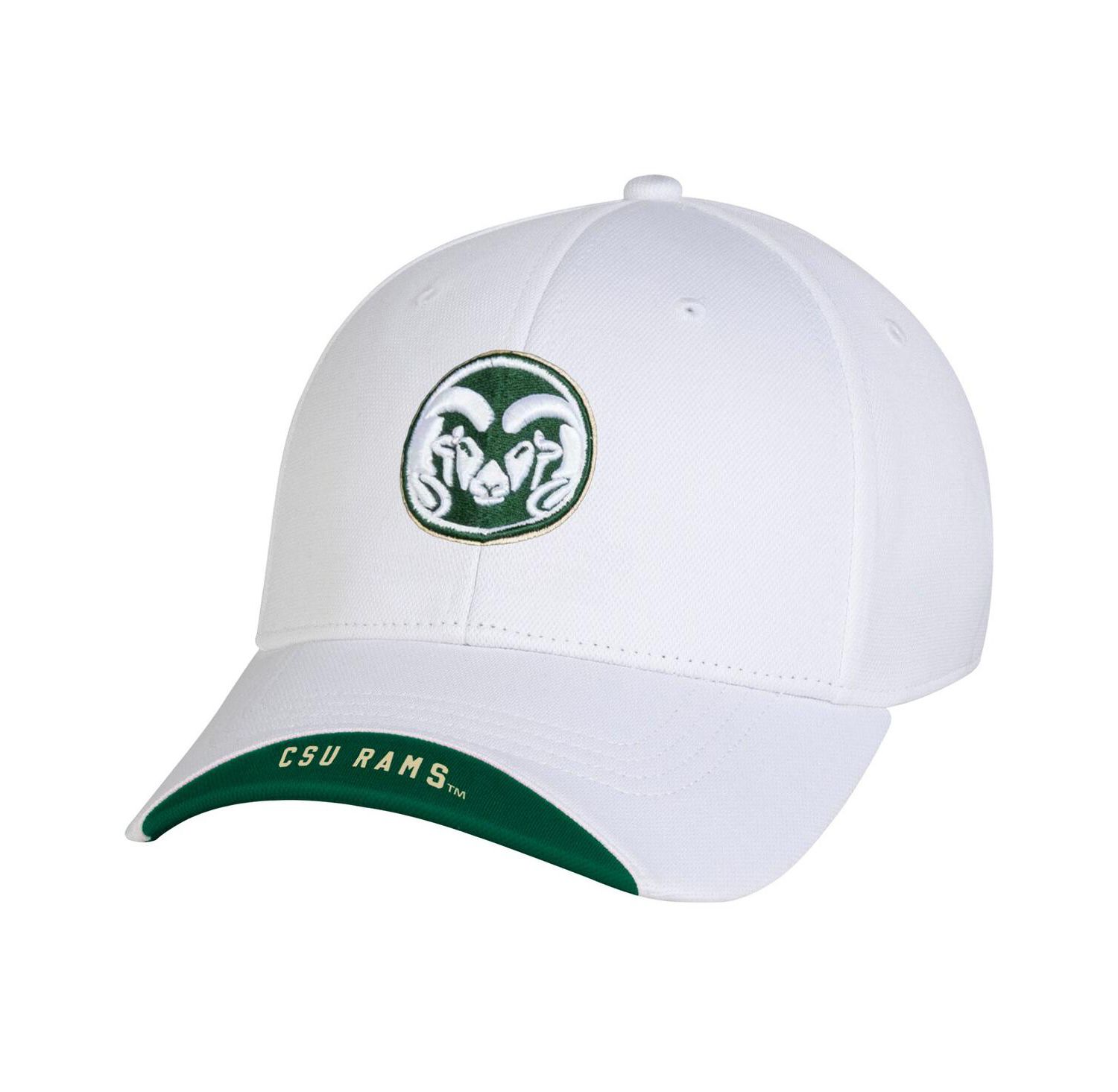 Men's White Colorado State Rams Sideline Blitzing Accent Flex Hat
