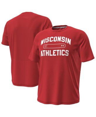 Under Armour - Men's Red Wisconsin Badgers Sideline Knockout T-Shirt