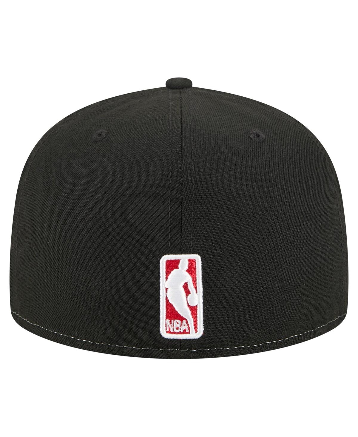 New Era Men's White/black Chicago Bulls Repeat 59fifty Fitted Hat In Multi