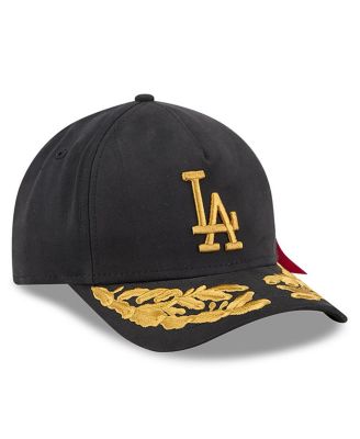 Men's Black Los Angeles Dodgers A-Frame 9FORTY Adjustable Hat