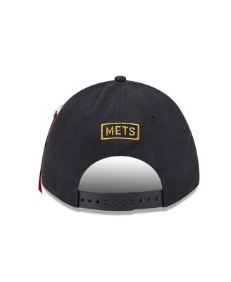 Men's Black New York Mets A-Frame 9FORTY Adjustable Hat