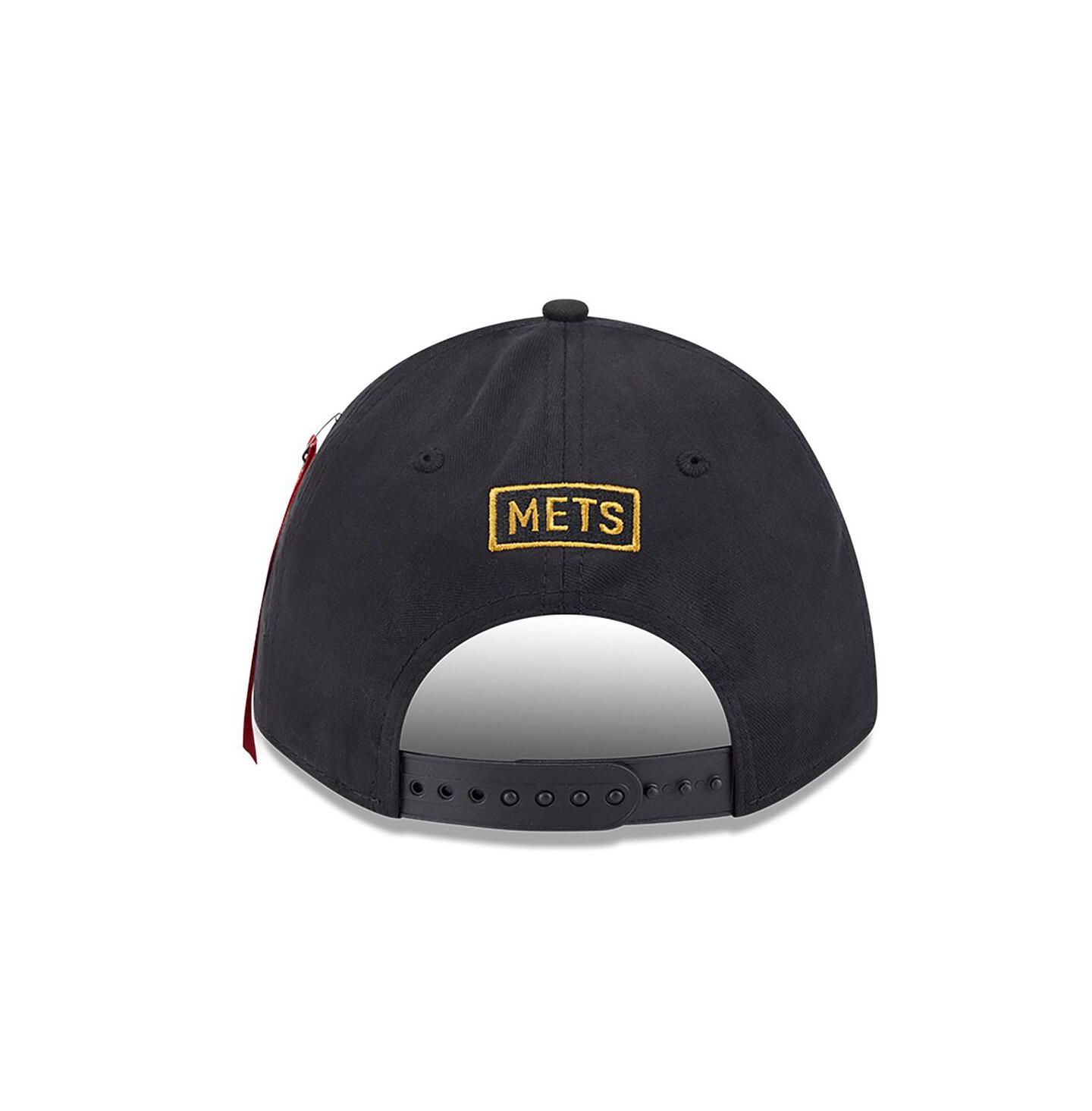 Мужская кепка New Era Black New York Mets A-Frame 9FORTY Adjustable Hat — фото 2