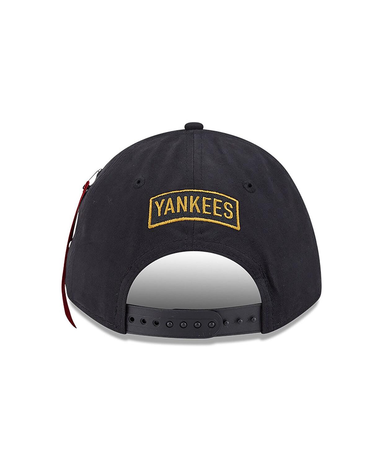 New Era Men's Black New York Yankees A-frame 9forty Adjustable Hat In Black