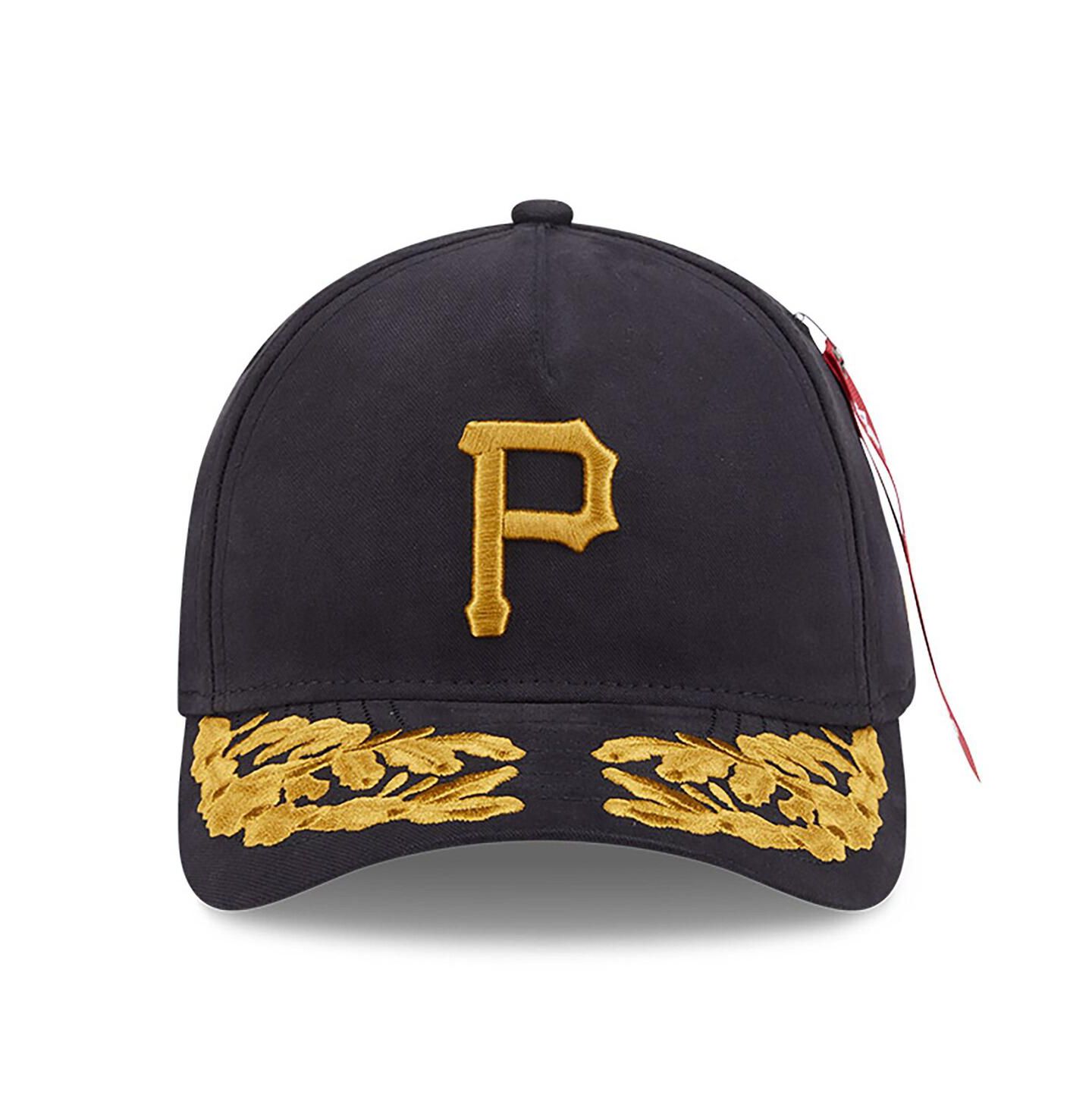 Мужская кепка New Era Black Pittsburgh Pirates A-Frame 9FORTY Adjustable Hat — фото 4
