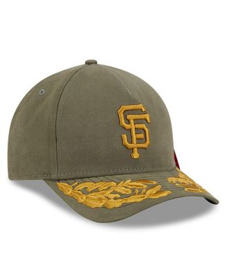 Men's Olive San Francisco Giants A-Frame 9FORTY Adjustable Hat