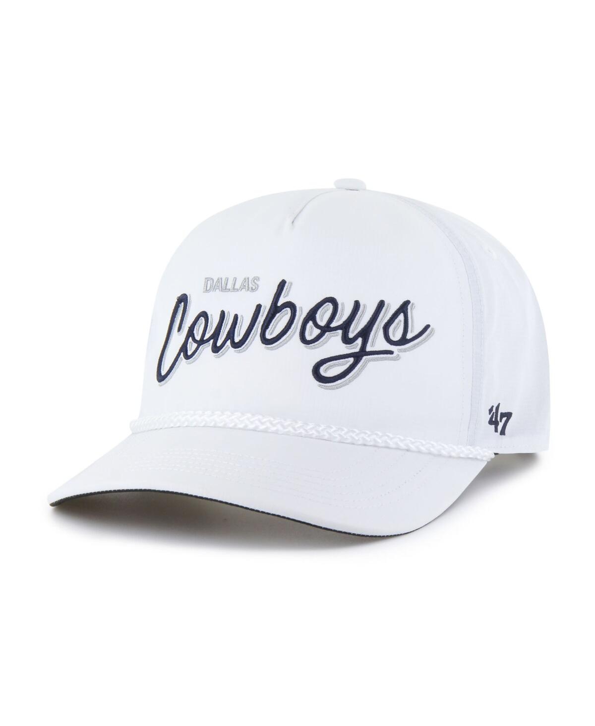 47 Brand Men's White Dallas Cowboys Brrr Fairway Hitch Adjustable Hat In White