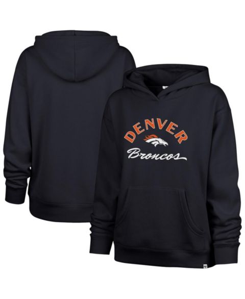 Женское худи '47 Brand Navy Denver Broncos Whirlwind Naomi Pullover