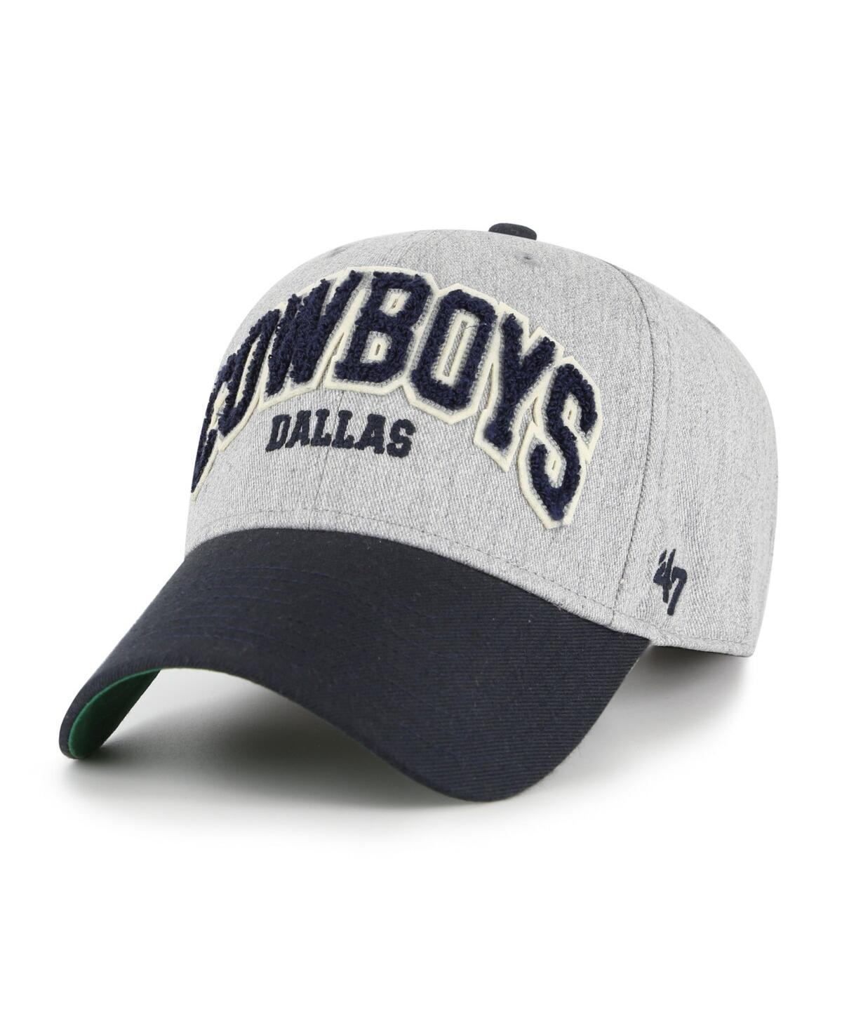 47 Brand Men's Heather Gray Dallas Cowboys Standish Mvp Adjustable Hat In Multi