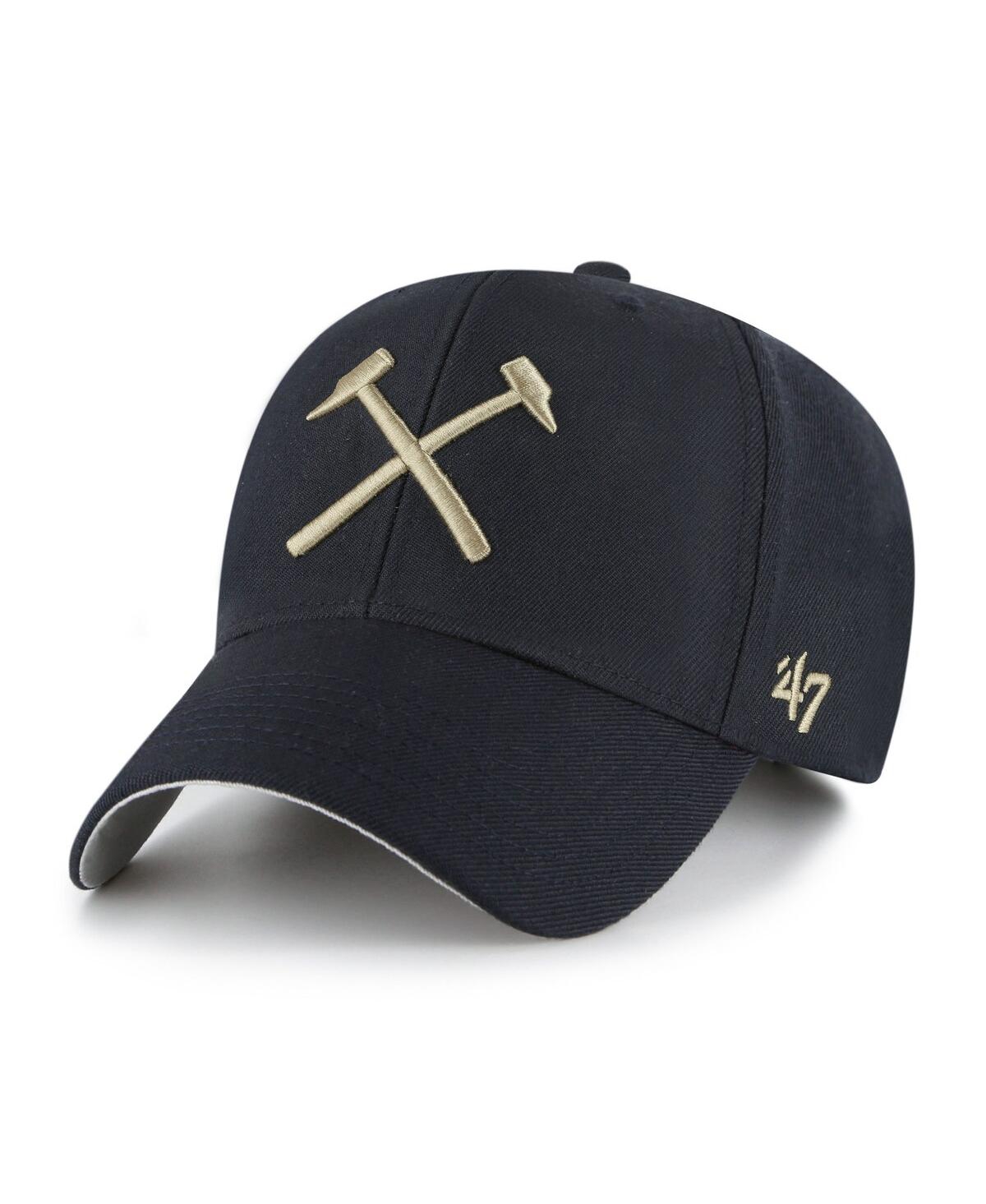 47 Brand Men's Navy West Ham United Mvp Adjustable Hat In Blue