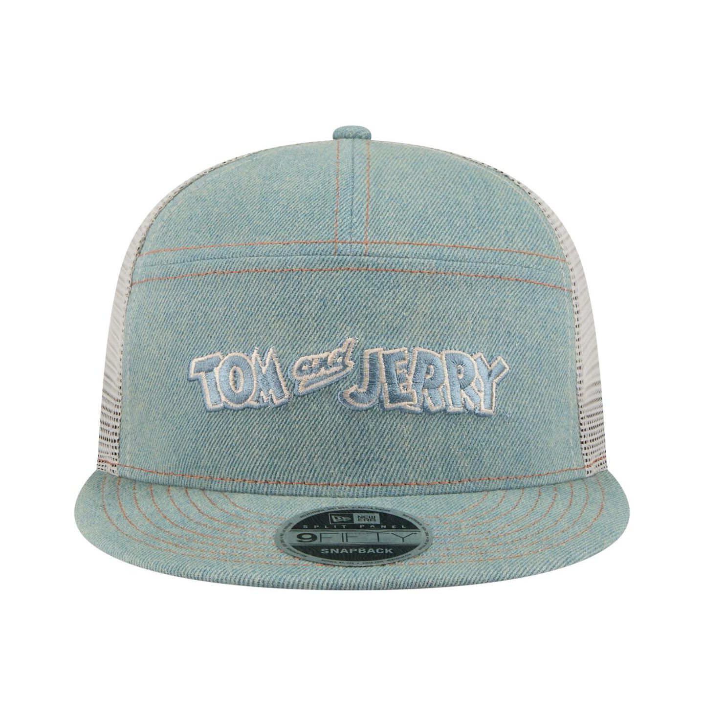 Мужская кепка New Era Denim Tom and Jerry Denim 9FIFTY Snapback Hat — фото 4