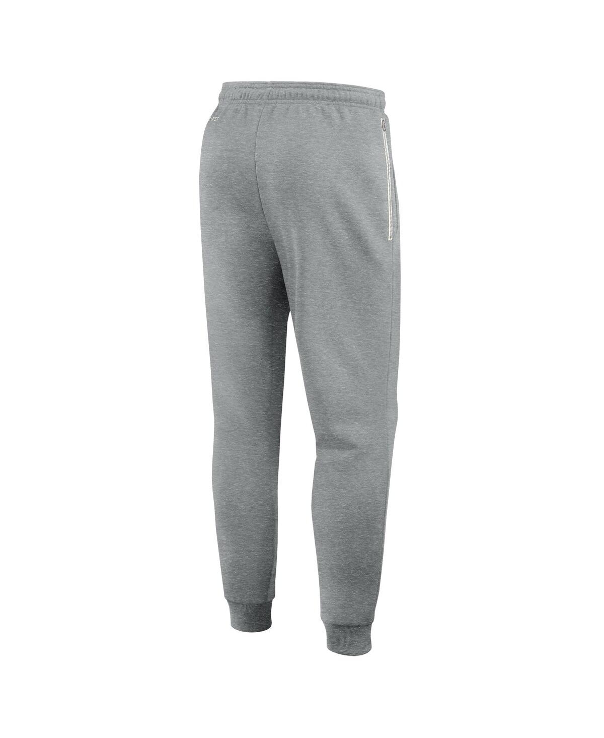 Nike Men's Heather Gray Pitt Panthers 2025 Sideline Standard Issue Dri-fit Taper Sweatpants In Gray