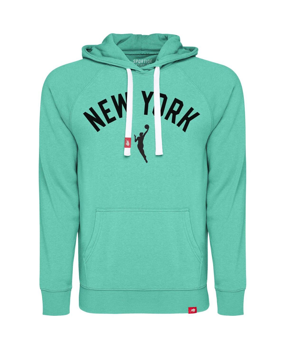 Sportiqe Men's And Women's Mint New York Liberty Olsen Tri-blend Hoodie In Green