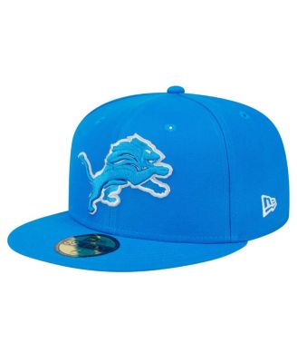 Men's Blue Detroit Lions Main Side Patch 59FIFTY Fitted Hat