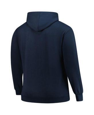 Men's&nbsp;Navy Cleveland Guardians Big Tall Velocity Fleece Pullover Hoodie