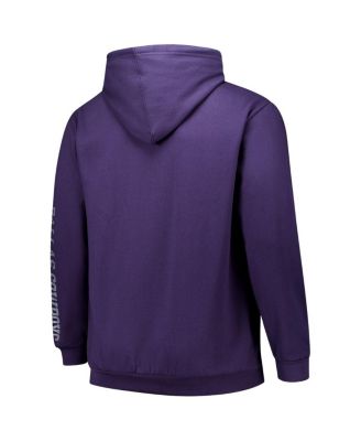 Men's Purple Dallas Cowboys Big Tall Sleeve Hit Full-Zip Hoodie