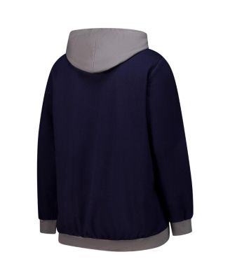 Women's College Navy Seattle Seahawks Hit It Full-Zip Hoodie