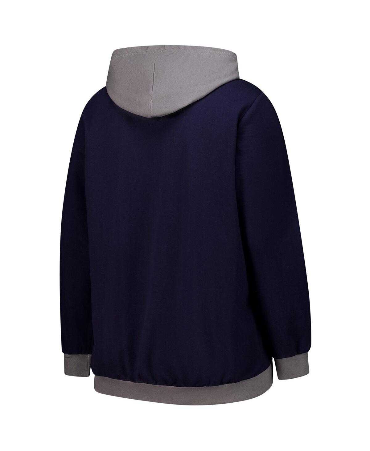 Fanatics Women's College Navy Seattle Seahawks Hit It Full-zip Hoodie In Blue