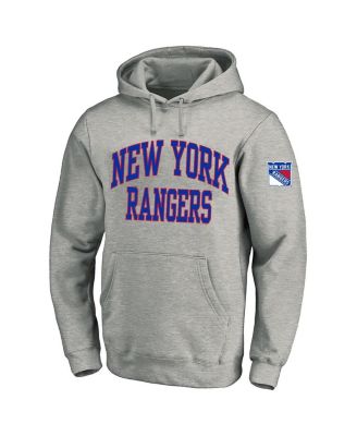 Fanatics - Men's Heather Gray New York Rangers Big Tall Fleece Pullover Hoodie