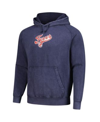 Men's and Women's Denim Indiana Fever Get Back Oversized Vintage Raglan Pullover Hoodie