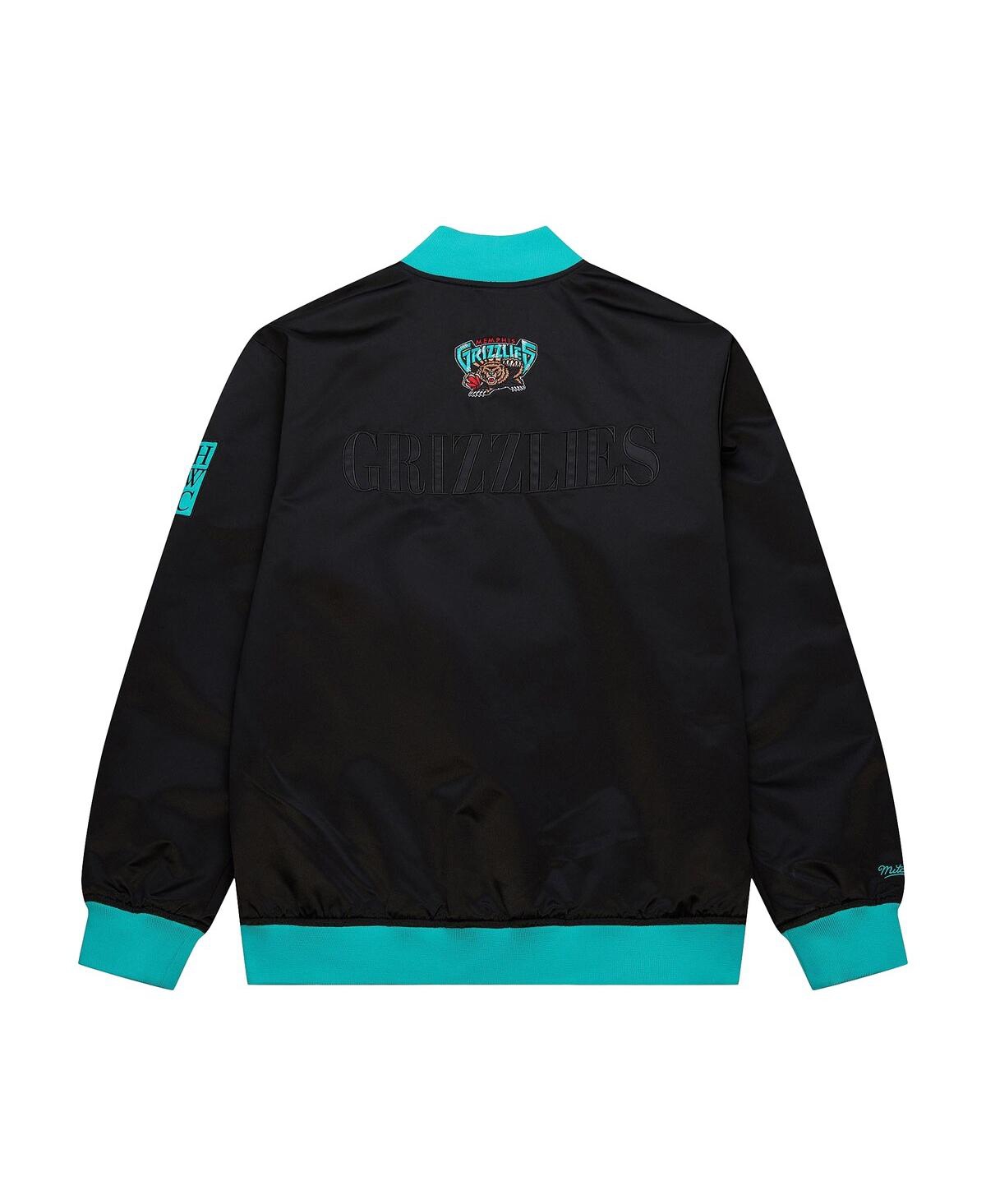 Mitchell & Ness Men's Black Memphis Grizzlies Hardwood Classics Team Og 3.0 Lightweight Satin Full-snap Jacket In Black