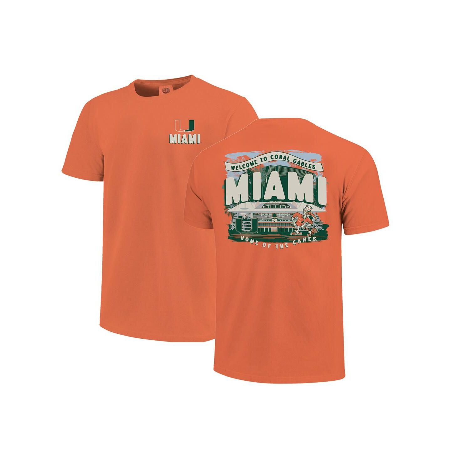 Мужская футболка Image One Orange Miami Hurricanes Hyper Local — фото 1
