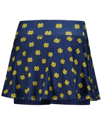 Big Girls Navy Notre Dame Fighting Irish All-Over Print Tennis Skort