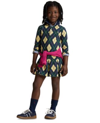 Girls' 2T-6X Printed Polo Dress